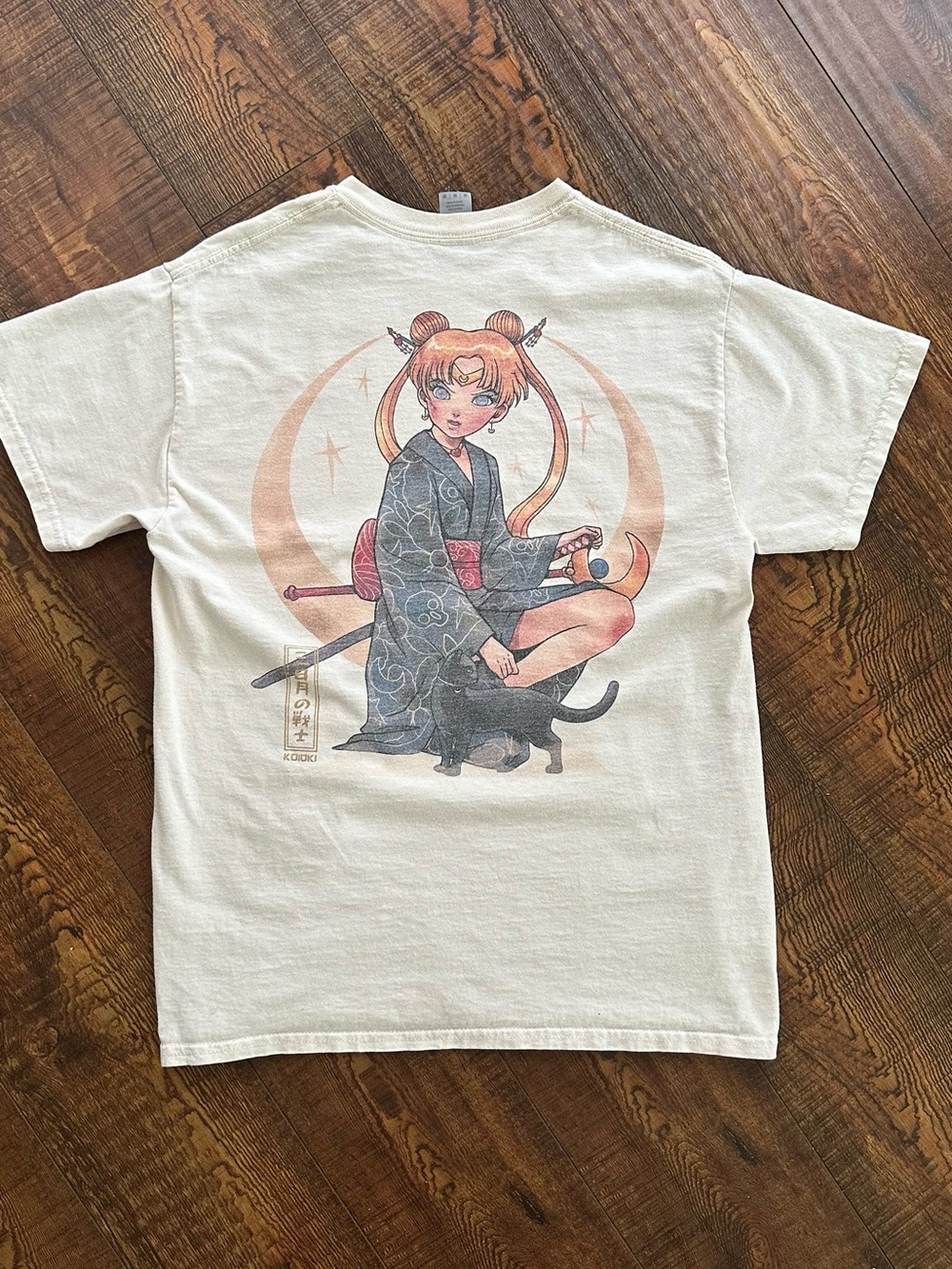 Sailor Moon Cream Short Sleeve Anime Graphic Tee